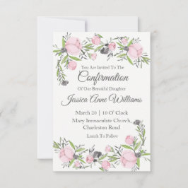 Invitación Acuarela de confirmación