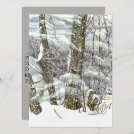 Invitación Acuarela de invierno