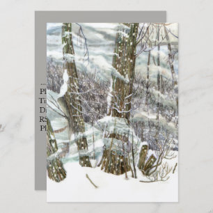 Invitación Acuarela de invierno