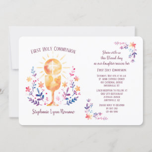 Invitación Acuarela de la comunidad Religiosa