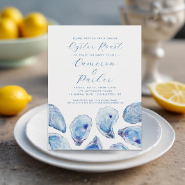 Invitación Acuarela de la Fiesta de Compromiso Casual de Osti