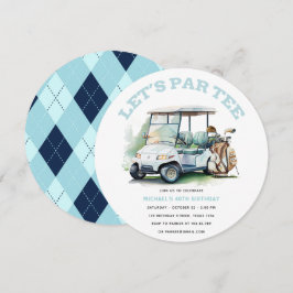 Invitación acuarela de la fiesta de cumpleaños para adultos d