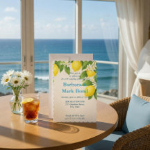 Acuarela de Limón 25 Aniversario de Boda