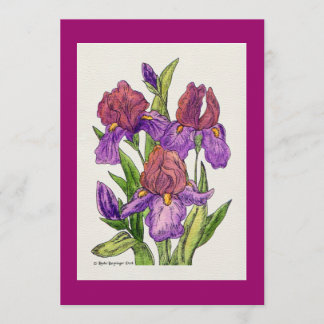 Invitación Acuarela de los iris