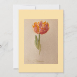 Invitación acuarela de tulipán!