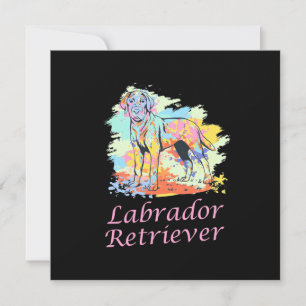 Invitación Acuarela del Labrador Retriever