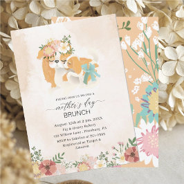 Invitación Acuarela Elegante Madre es brunch día bebé showe