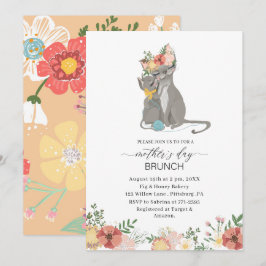 Invitación Acuarela Elegante Madre es brunch día bebé showe
