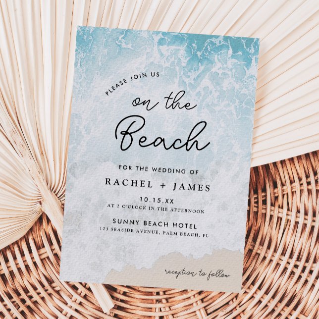 Invitación Acuarela En La Boda De La Playa (Subido por el creador)