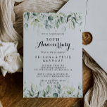 Invitación Acuarela Eucalyptus 50° Aniversario Boda<br><div class="desc">Esta invitación a los 50 años de los bodas del eucalipto acuático es perfecta para un evento rústico. Este diseño artístico cuenta con un follaje verde eucalipto de color agua,  de dibujos a mano,  que inspira la belleza natural. Cambiar el número para celebrar cualquier hito en el aniversario.</div>