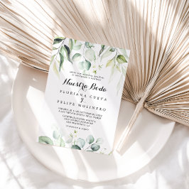 Invitación Acuarela Eucalyptus Greenery Nuestra Boda