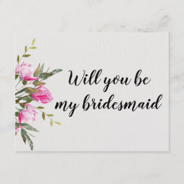 Invitación Acuarela Floral de Magnolia