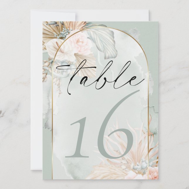 Invitación Acuarela floral de Rosa de coral rústico (Reverso)