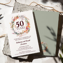 Acuarela Floral Garland Sage verde 50 Boda
