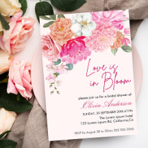 Acuarela Floral Love in Bloom Bridal Shower