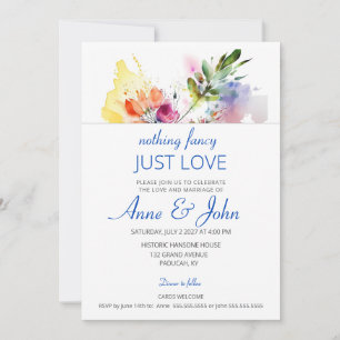 Invitación Acuarela Floral Pastel Suave
