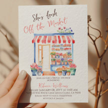 Acuarela Fresca Fuera Del Mercado Floral Bridal Sh