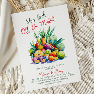 Invitación Acuarela Fresh Off Market Rústica Despedida de Sol