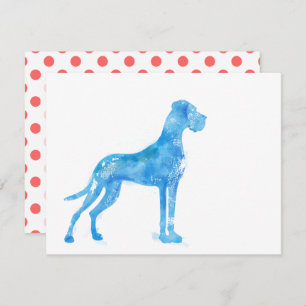 Invitación Acuarela Gran Dane