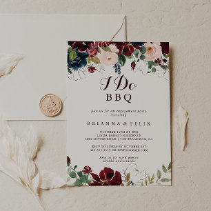 Invitación Acuarela Ilustrada Yo hago la fiesta de compromiso