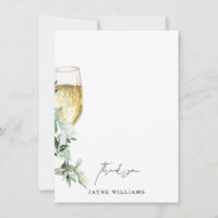 Acuarela Ivy Wine Bridal Shower Gracias