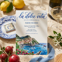Acuarela La Dolce Vita Despedida de Soltera Italia