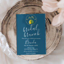 Invitación Acuarela Limoncillo Lime Lemon Bridal Ducha B