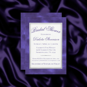 Invitación Acuarela Minimalista ultravioleta púrpura moderna