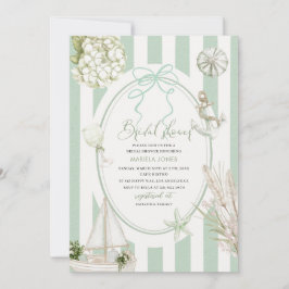 Invitación Acuarela moderna Playa tropical Palm Serenity San