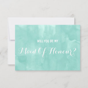 Invitación acuarela moderna ¿Serás mi empleada?