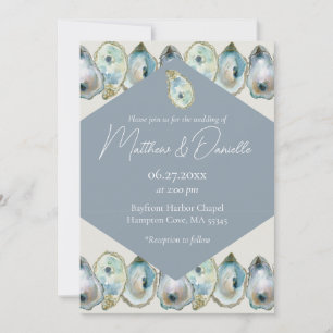 Invitación Acuarela Ostra 