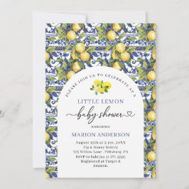 Invitación Acuarela Pequeño Citrus Lemon ShowInvitación