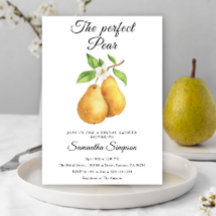 Acuarela Perfect Pear Floral Bridal Shower