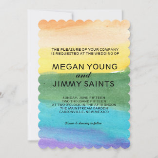 Invitación acuarela pintada a mano