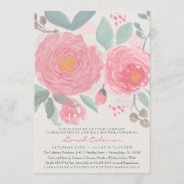 Invitación Acuarela pintada a mano nupcial o fiesta de