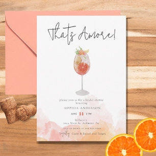 Invitación Acuarela que es más ducha de novia Spritz
