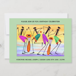 Invitación Acuarela que expresa felicidad