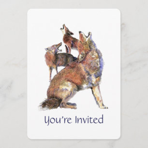 Invitación Acuarela que grita a la buena fiesta de cumpleaños