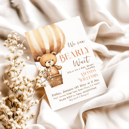 Invitación Acuarela que podemos usar para esperar a Baby Show