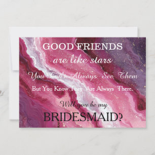 Invitación Acuarela ¿Quieres ser mi dama de honor?