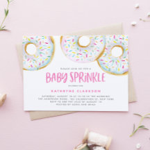 Acuarela Rasgadura blanca Donuts Bebé Rasplante