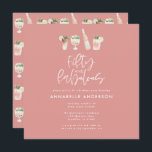 Invitación Acuarela rosa cincelada 50 e imponente cumpleaños<br><div class="desc">Celebra tu cumpleaños número 50 con estilo con este diseño de 50 años. Diseño moderno con texto de guión y gráficos en negrita. Parte de una colección.</div>