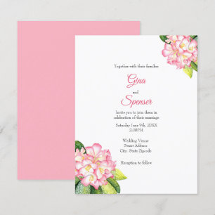 Invitación Acuarela 'Rosa Rhod'
