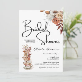 Invitación Acuarela Rustic Botantic Bridal Shower Foto