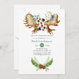 Invitación Acuarela Rustic Forest Bridesmaids Luncheon