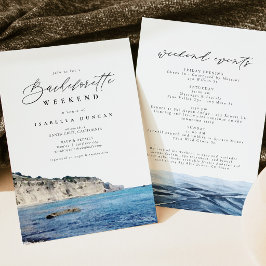 Invitación Acuarela Santa Cruz California Playa Océano