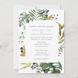 Invitación Acuarela tropical