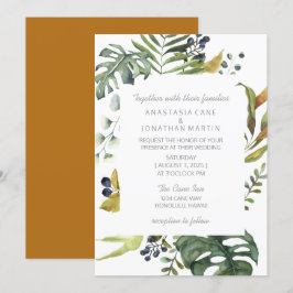 Invitación Acuarela tropical