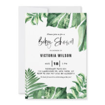 Acuarela Tropical Variegated deja Baby Shower