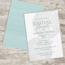 Invitación Acuarela Turquesa de arena dorada y elegante dólar